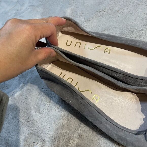 gray suede leather shoes by UNISA - Picture 3 of 8